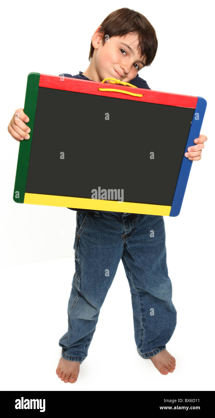 6 year old child holding blank hi-res stock photography and images - Alamy