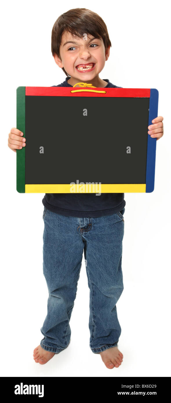 6 year old child holding blank hi-res stock photography and images - Alamy