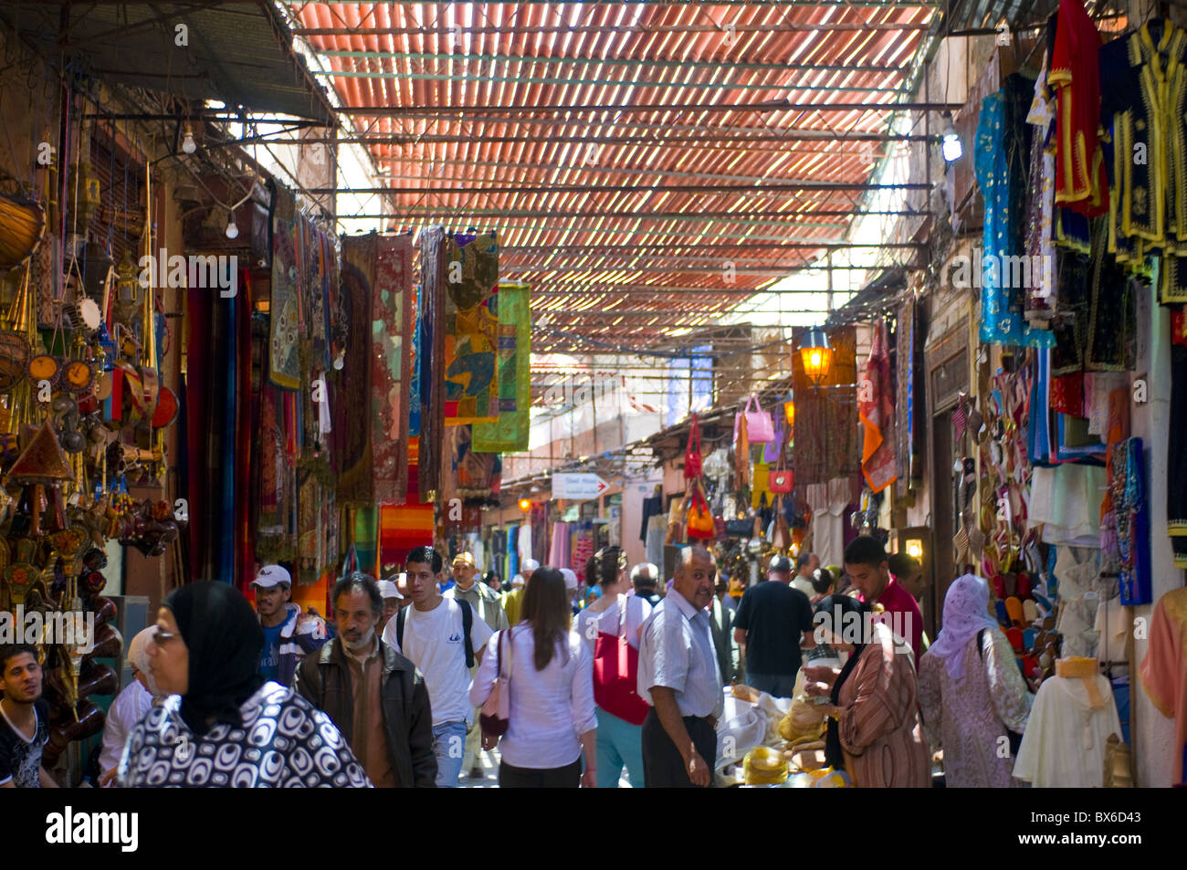 In the souk, Marrakech, Morocco, North Africa, Africa Stock Photo