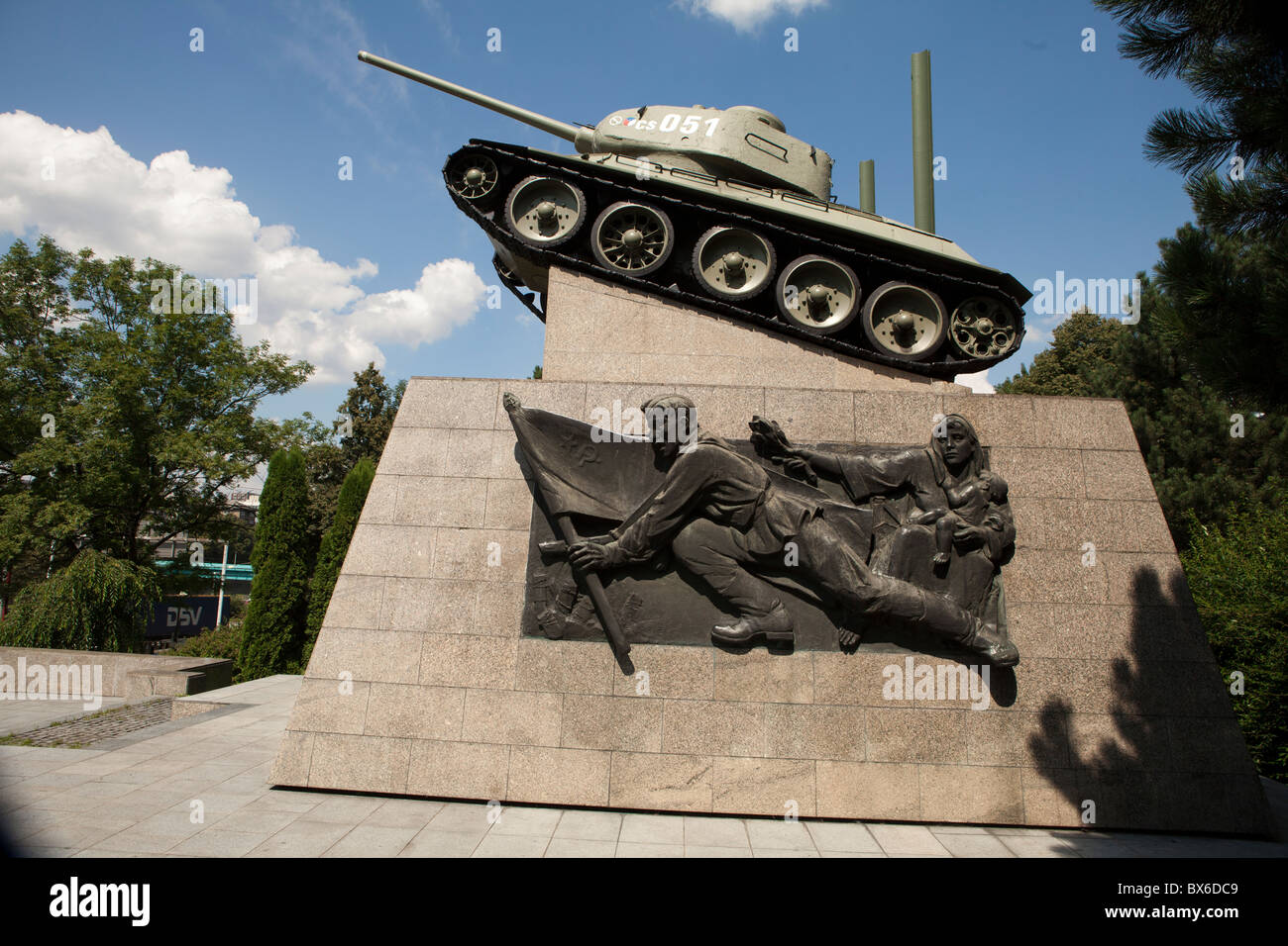 tank T-34 no. 051, The Liberation Monument, Ostrava Stock Photo - Alamy