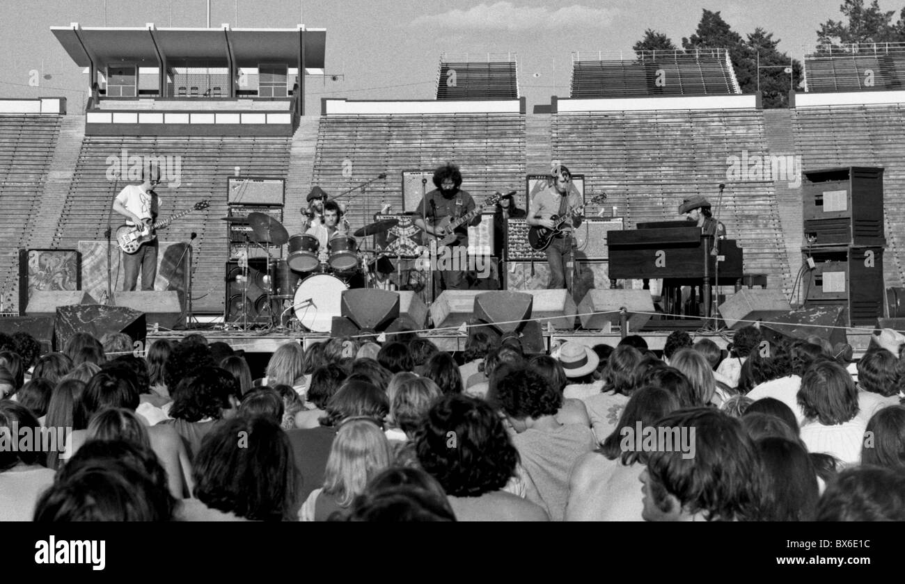 Grateful Dead perform at Joe College Weekend at Duke University, 1971, Stock Photo