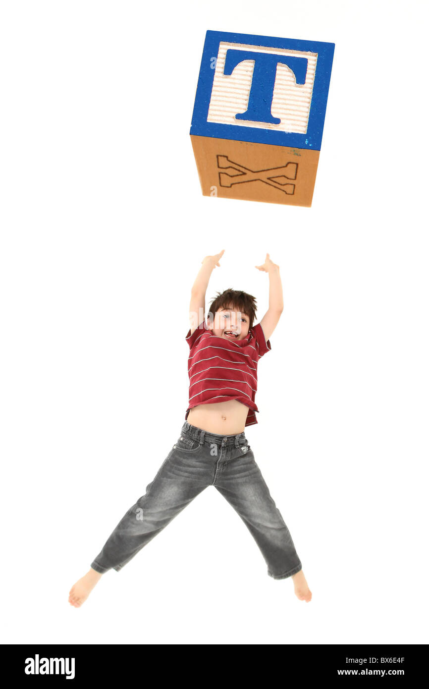 Kid thrown in air Cut Out Stock Images & Pictures Alamy