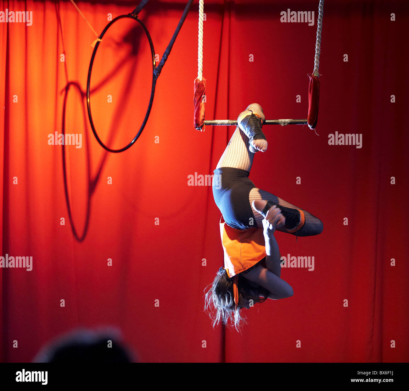 Trapeze Artist Woman High Resolution Stock Photography and Images - Alamy