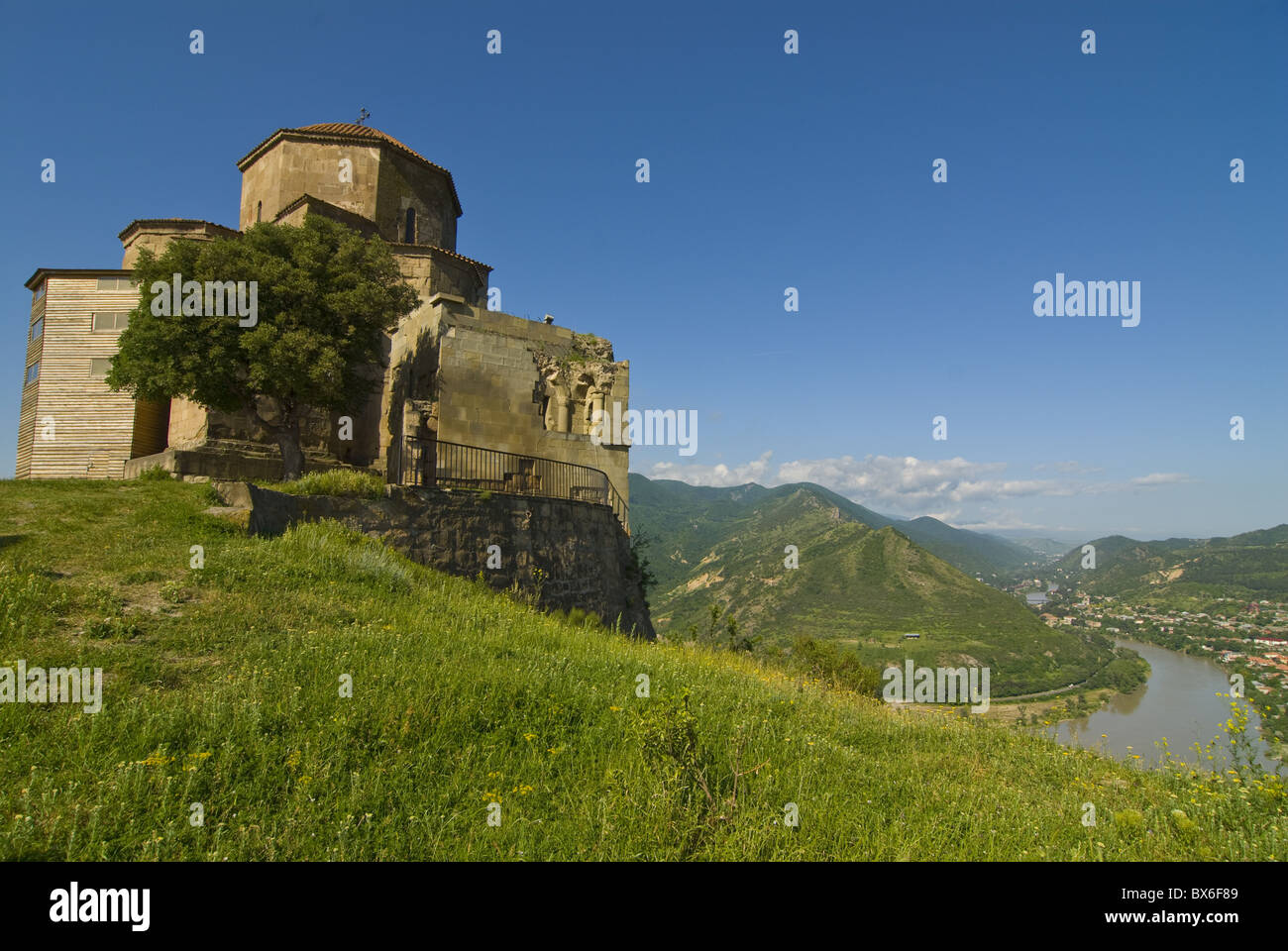 The church of Jvari, Mtskheta, UNESCO World Heritage Site, Georgia, Caucasus, Central Asia, Asia Stock Photo