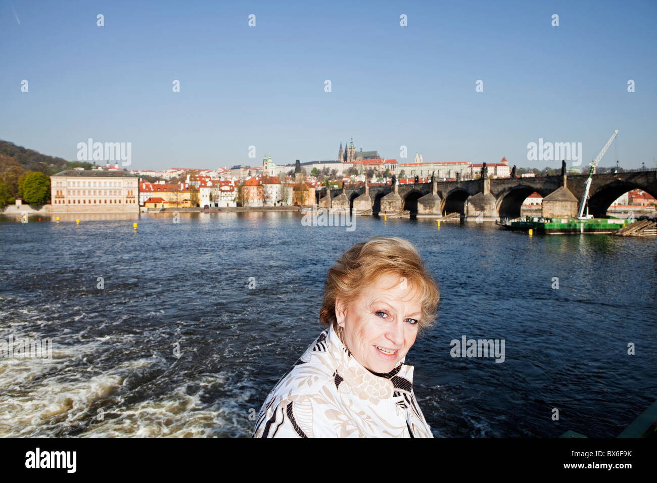 Vera Caslavska, Vltava River Stock Photo