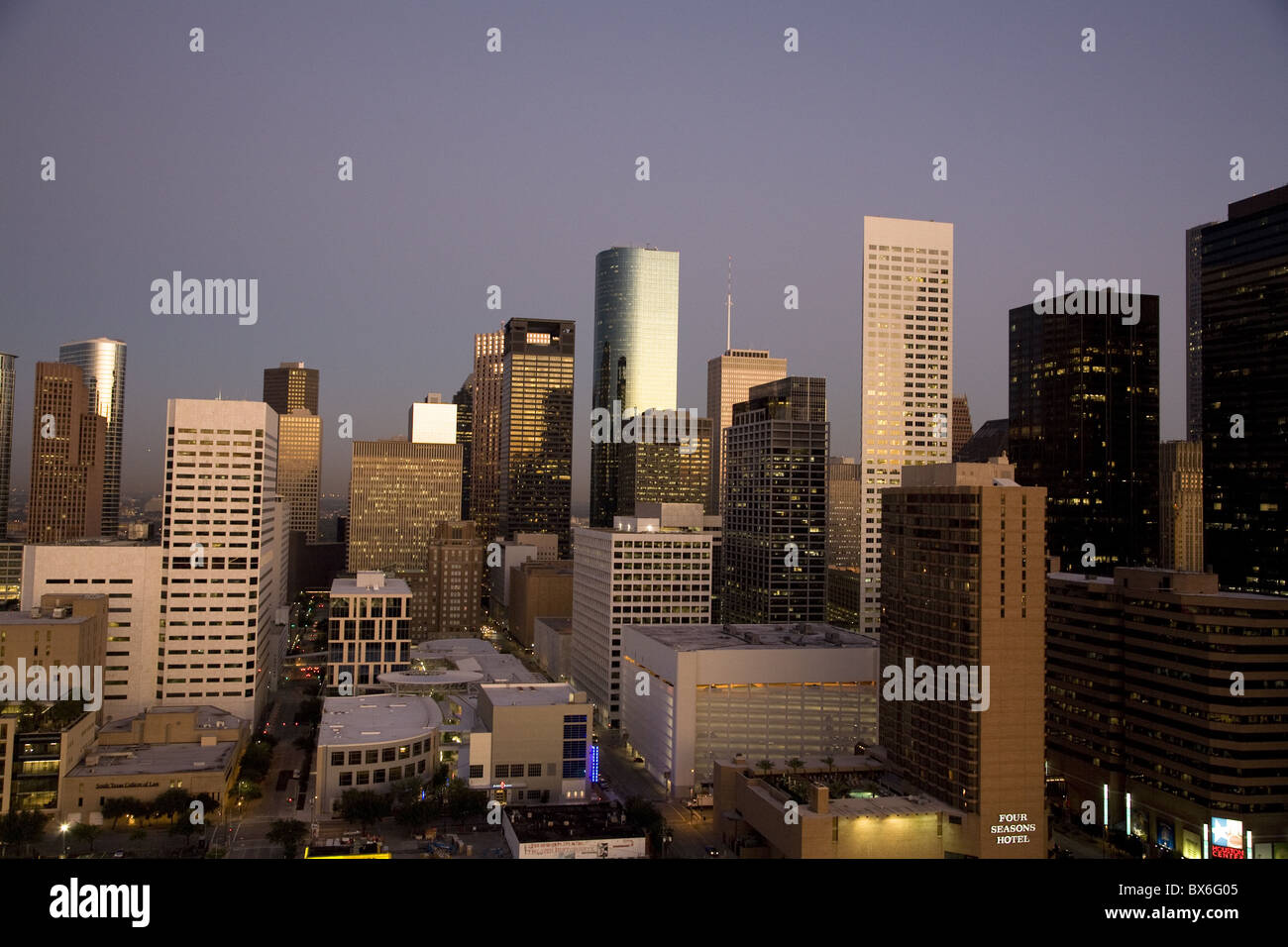 Downtown Houston, Texas, United States of America, North America Stock Photo
