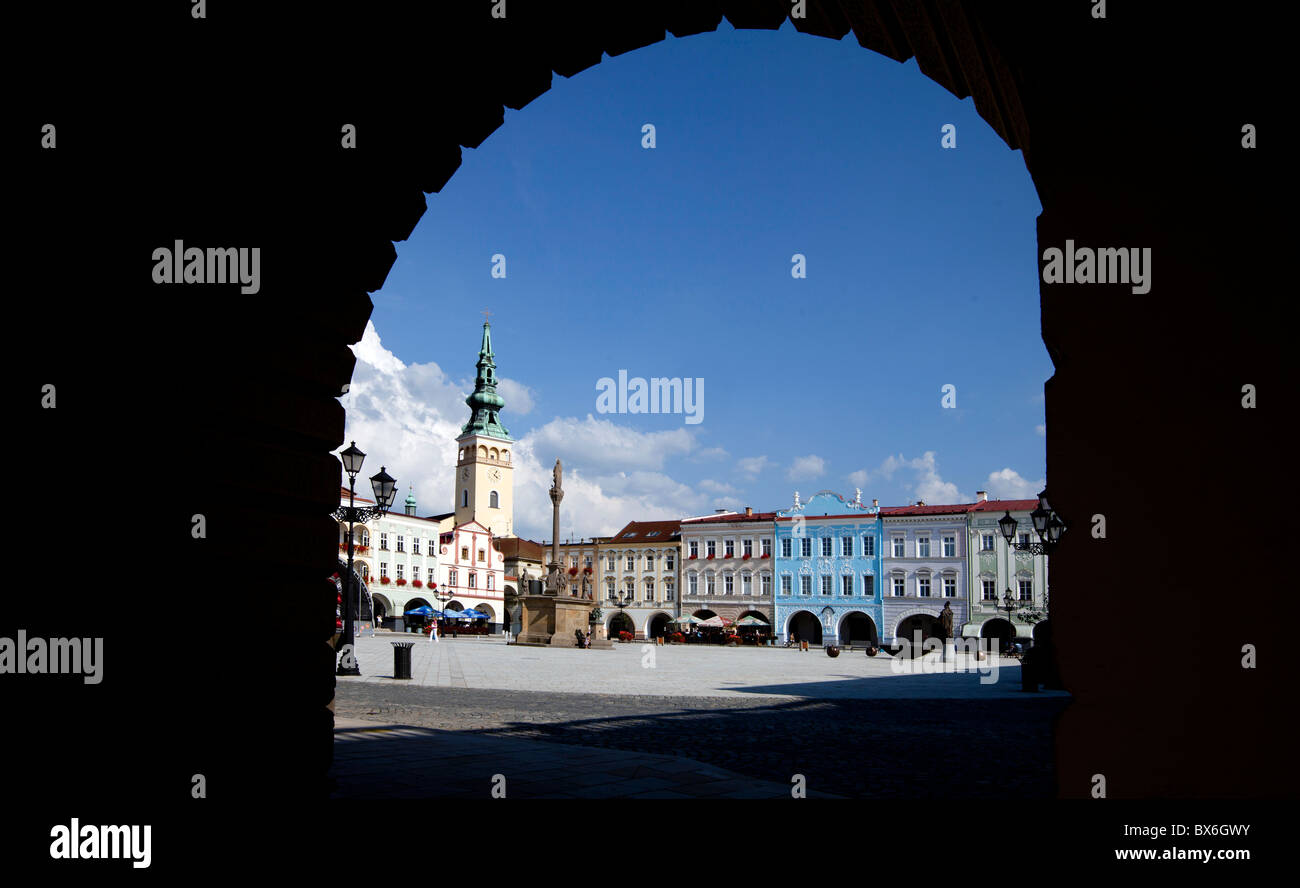 The Renneisance  burgess houses on Masaryk Square in Novy Jicin.  (CTK Photo/Rene Fluger) Stock Photo