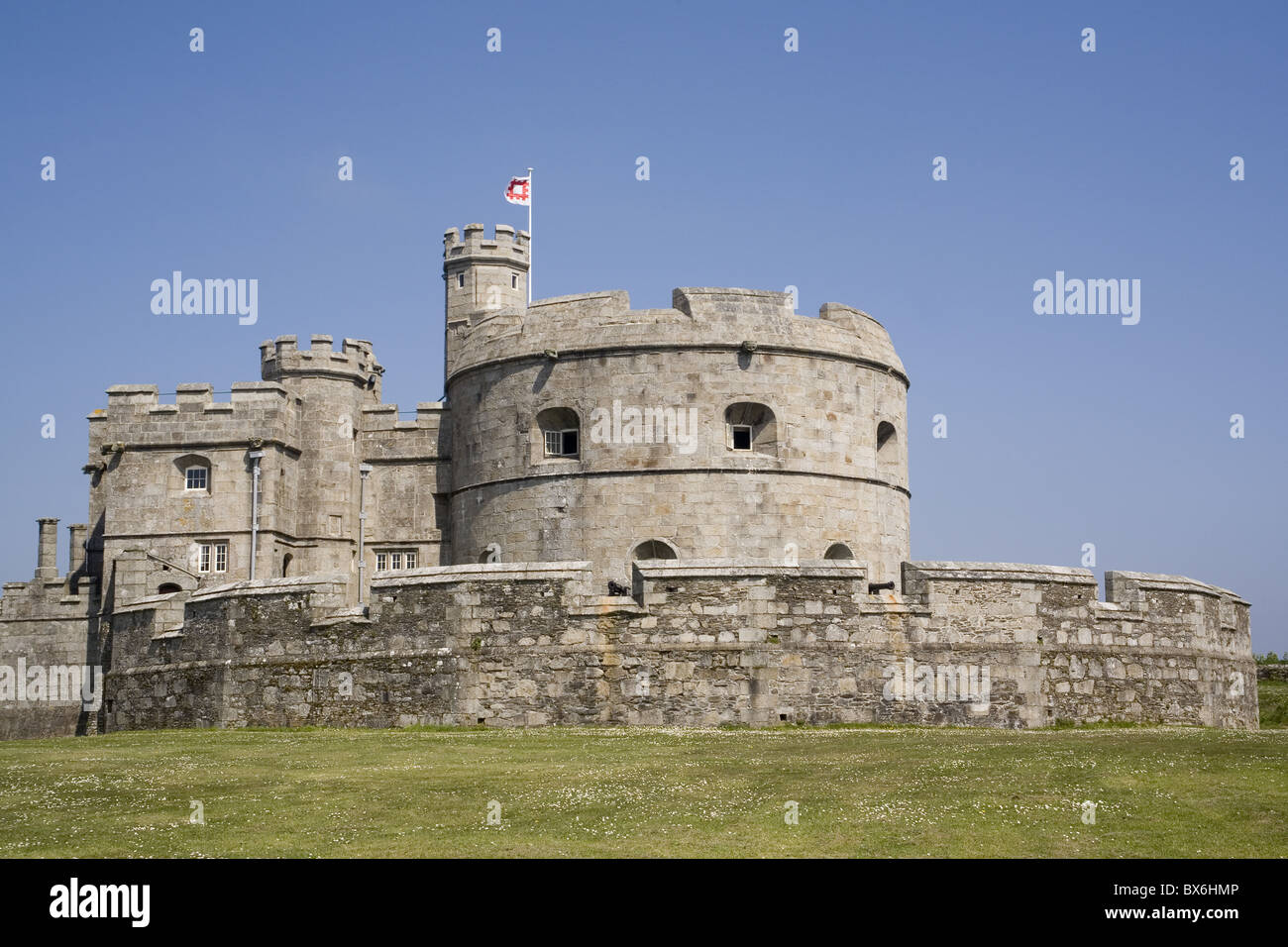 Henry VIII's fort, Pendennis castle, Falmouth, Cornwall, England
