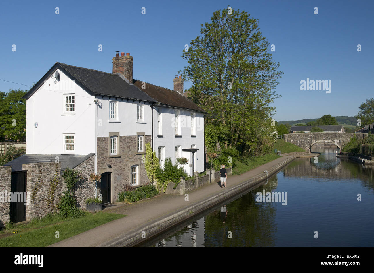 Canal, Brecon, Powys, Wales, United Kingdom, Europe Stock Photo