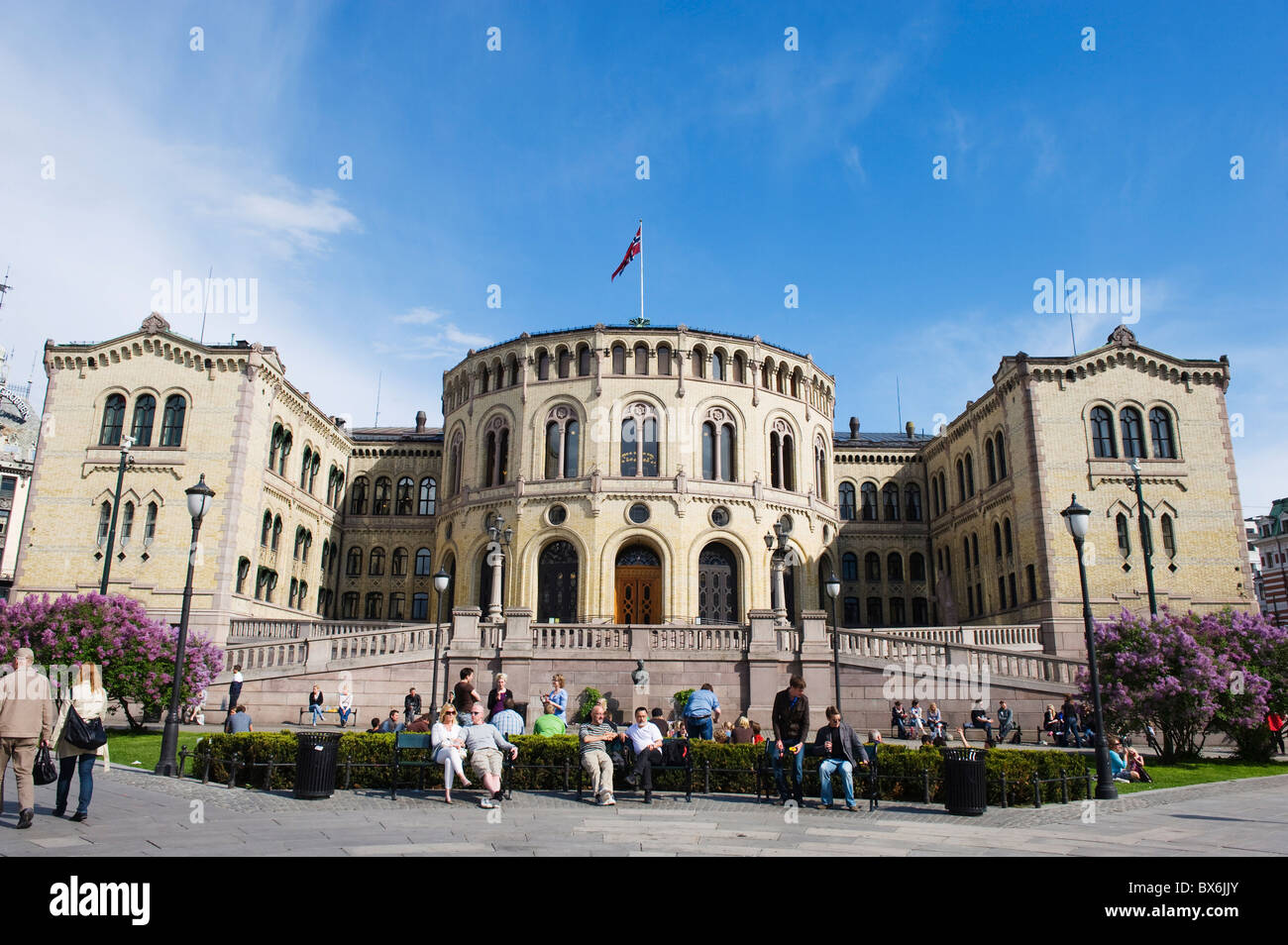 Stortinget parliament building, Oslo, Norway, Scandinavia, Europe Stock