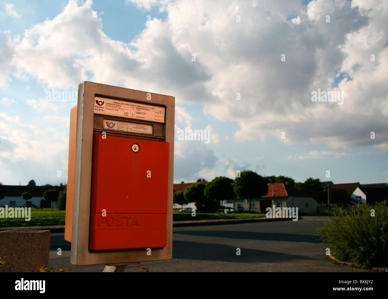 Drahonice, postbox, letter box, post, mail (CTK Photo/Marketa Hofmanova) Stock Photo