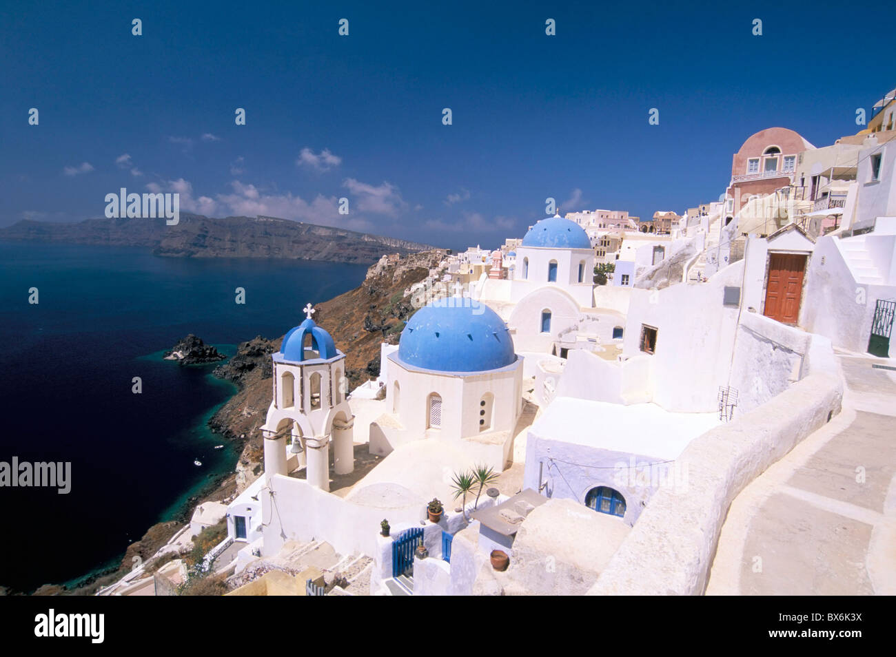 Oia (Ia), island of Santorini (Thira), Cyclades Islands, Aegean, Greek ...