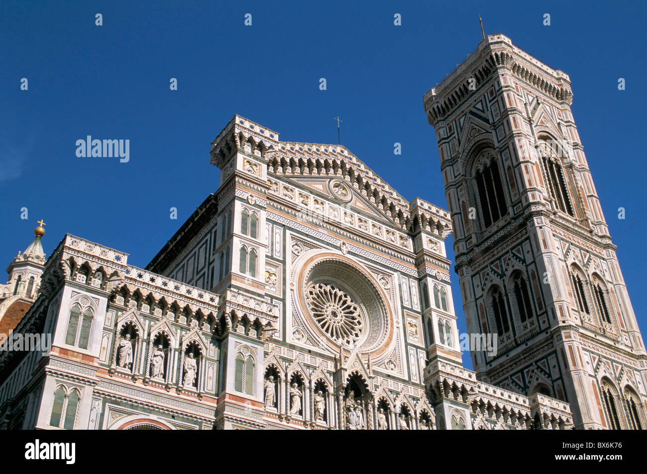 Duomo and campanile (cathedral and bell tower), Florence, UNESCO World Heritage Site, Tuscany, Italy, Europe Stock Photo
