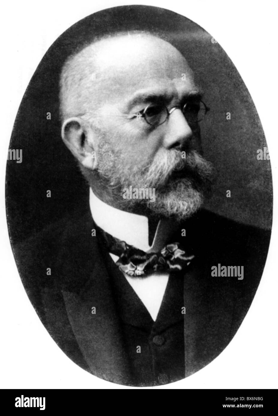 Koch, Robert, 11.12.1843 - 27. 5.1910, German physician, portrait, supplement to 'Muenchner Medizinische Wochenschrift', 1910, , Stock Photo