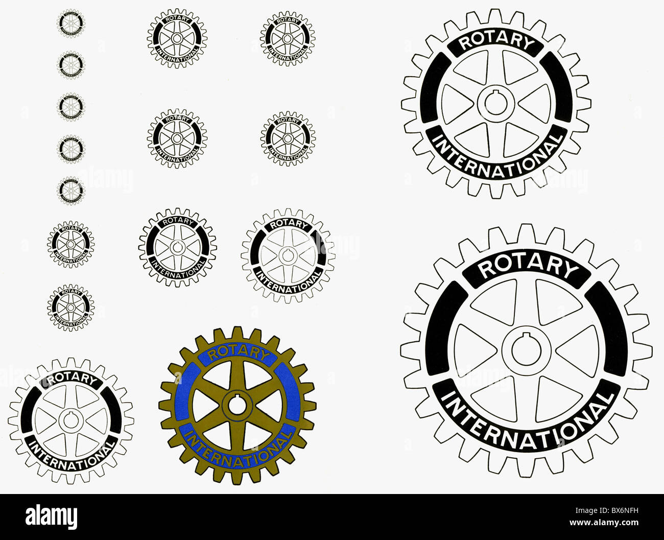 Rotary club emblem hi-res stock photography and images - Alamy