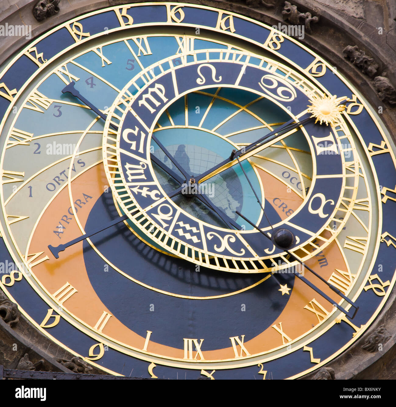 astronomical clock in prag, czech republic Stock Photo