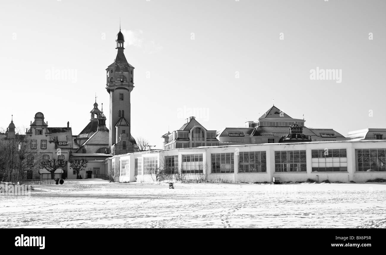 historic architecture of town Sopot, Poland Stock Photo