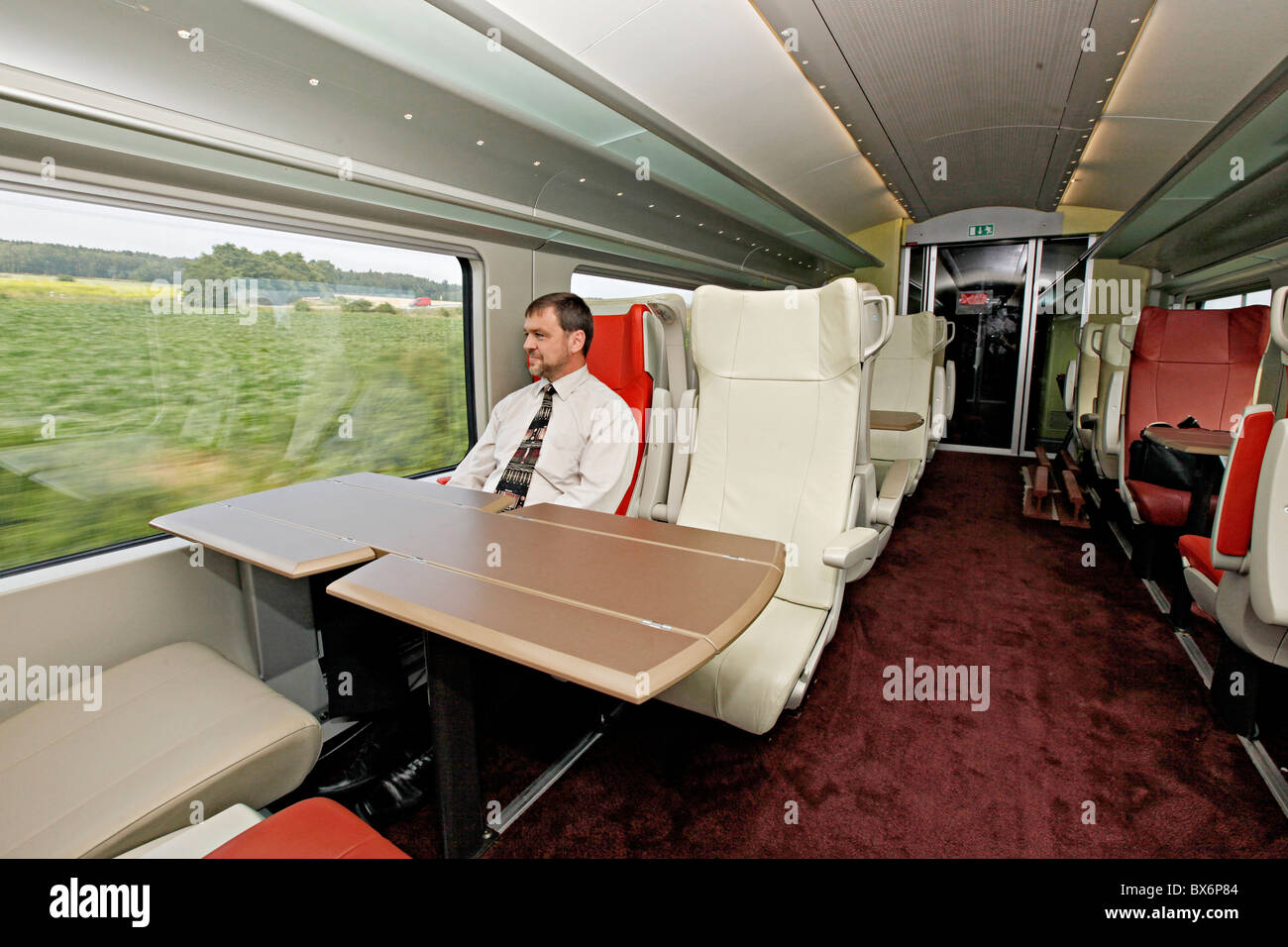 Highspeed train AGV, TGV, Alstom Stock Photo Alamy