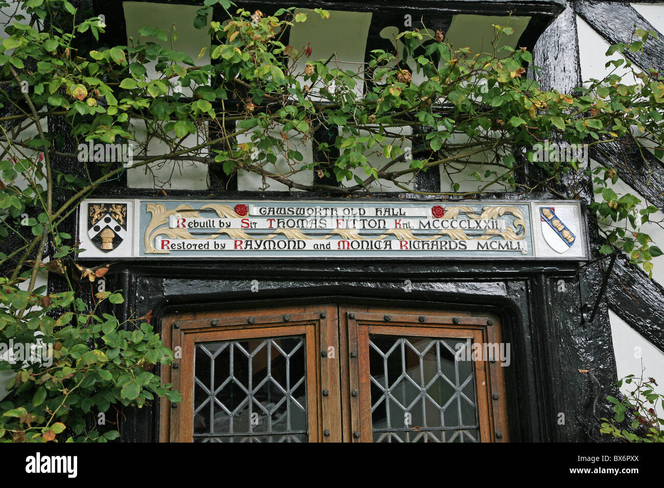 Gawsworth Old Hall, Cheshire, England, UK Stock Photo Alamy