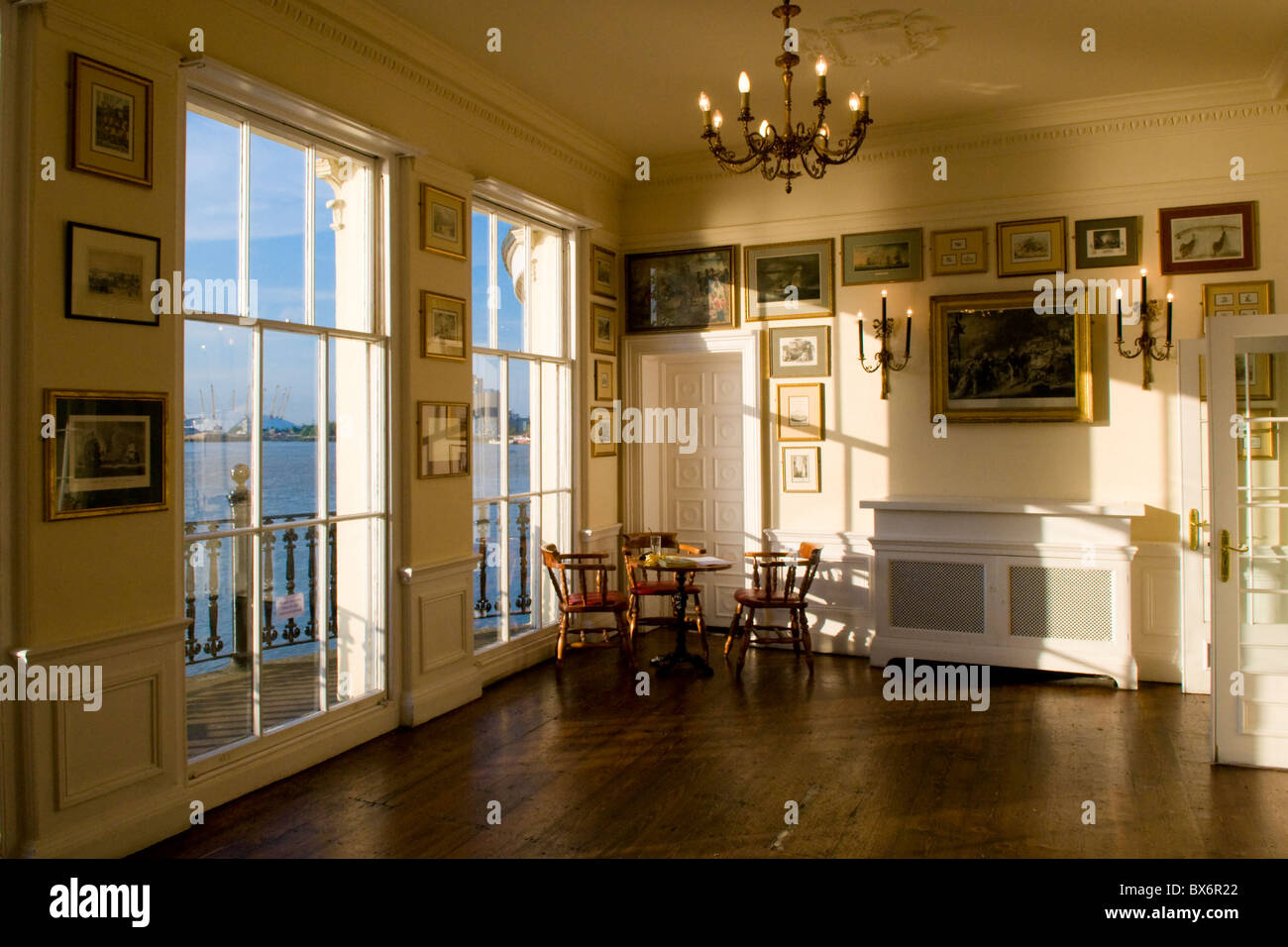 Interior of the Trafalgar Tavern in Greenwich Stock Photo