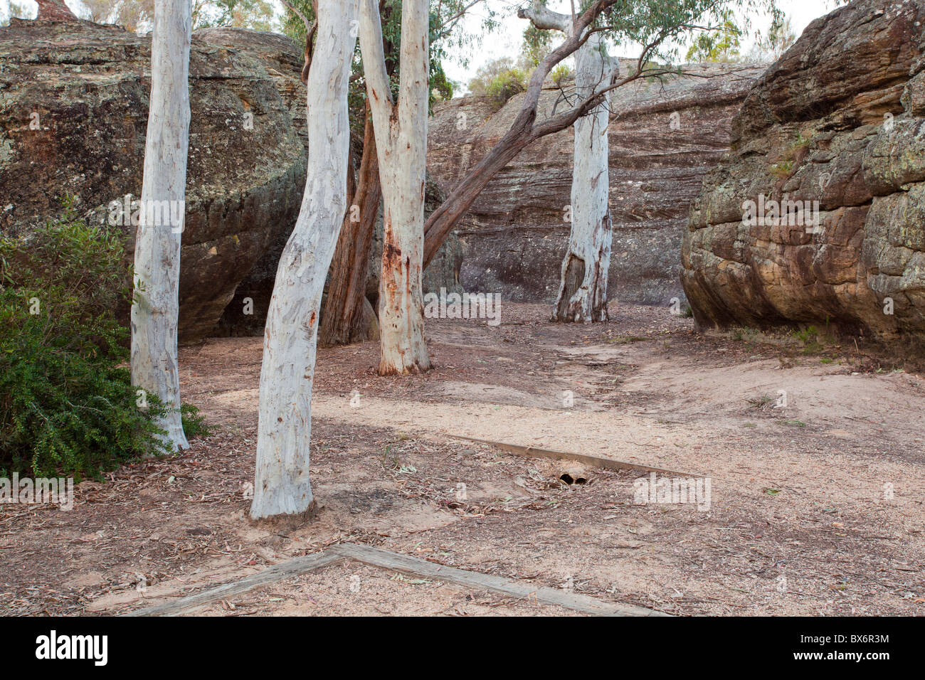 Pagoda rocks at Dunns Swamp, Wollemi National Park, Rylstone, New South Wales Stock Photo