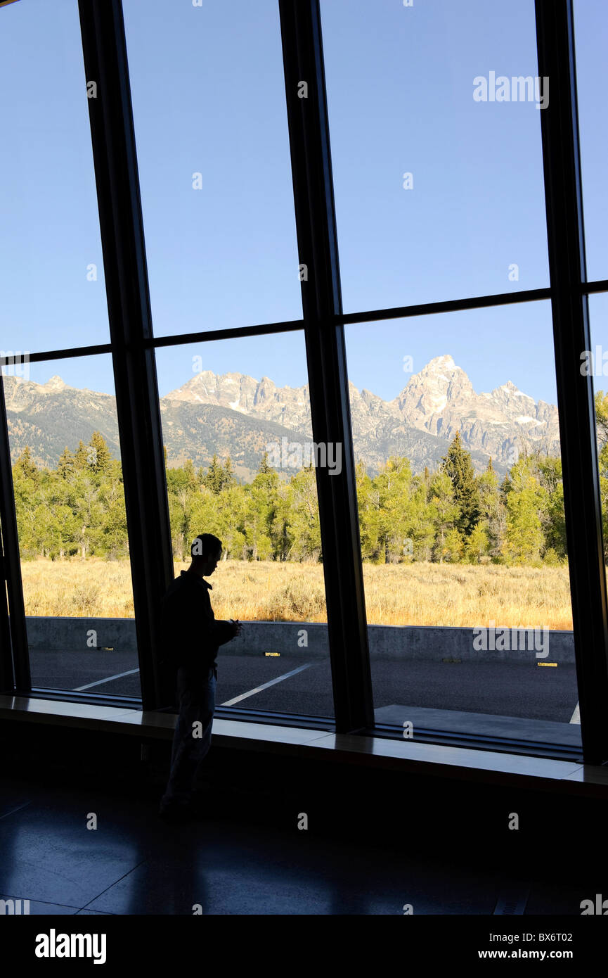New Visitor Center, Grand Teton National Park, Wyoming, USA (MR) Stock Photo