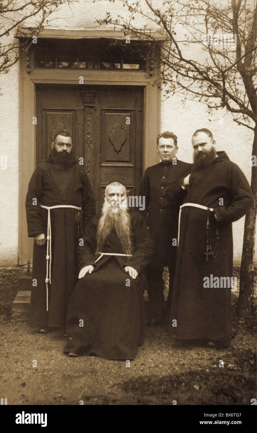 religion, clergymen, Benedictine monks, group picture, 1900, Additional