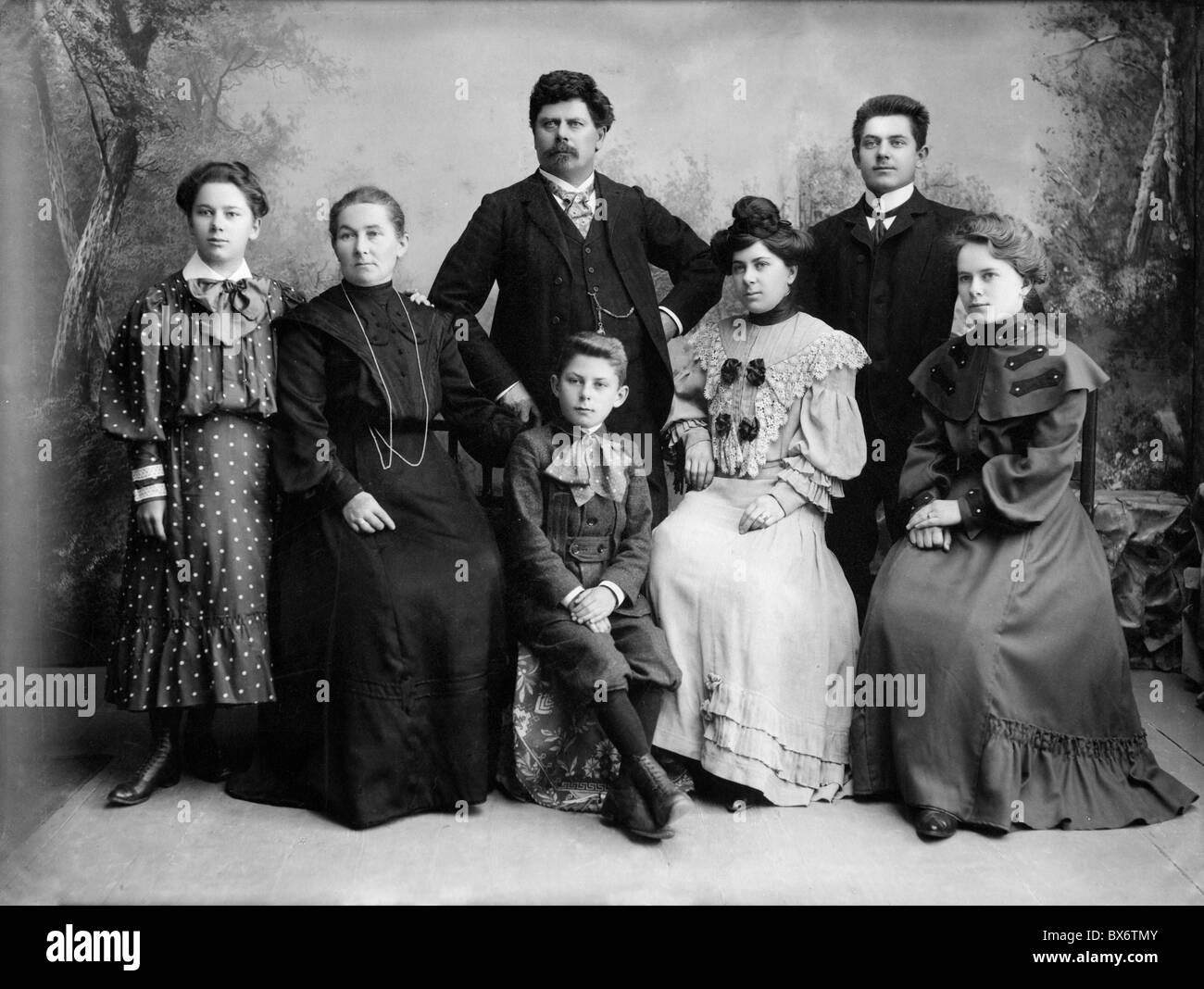 people, family, group picture, circa 1905, Additional-Rights ...