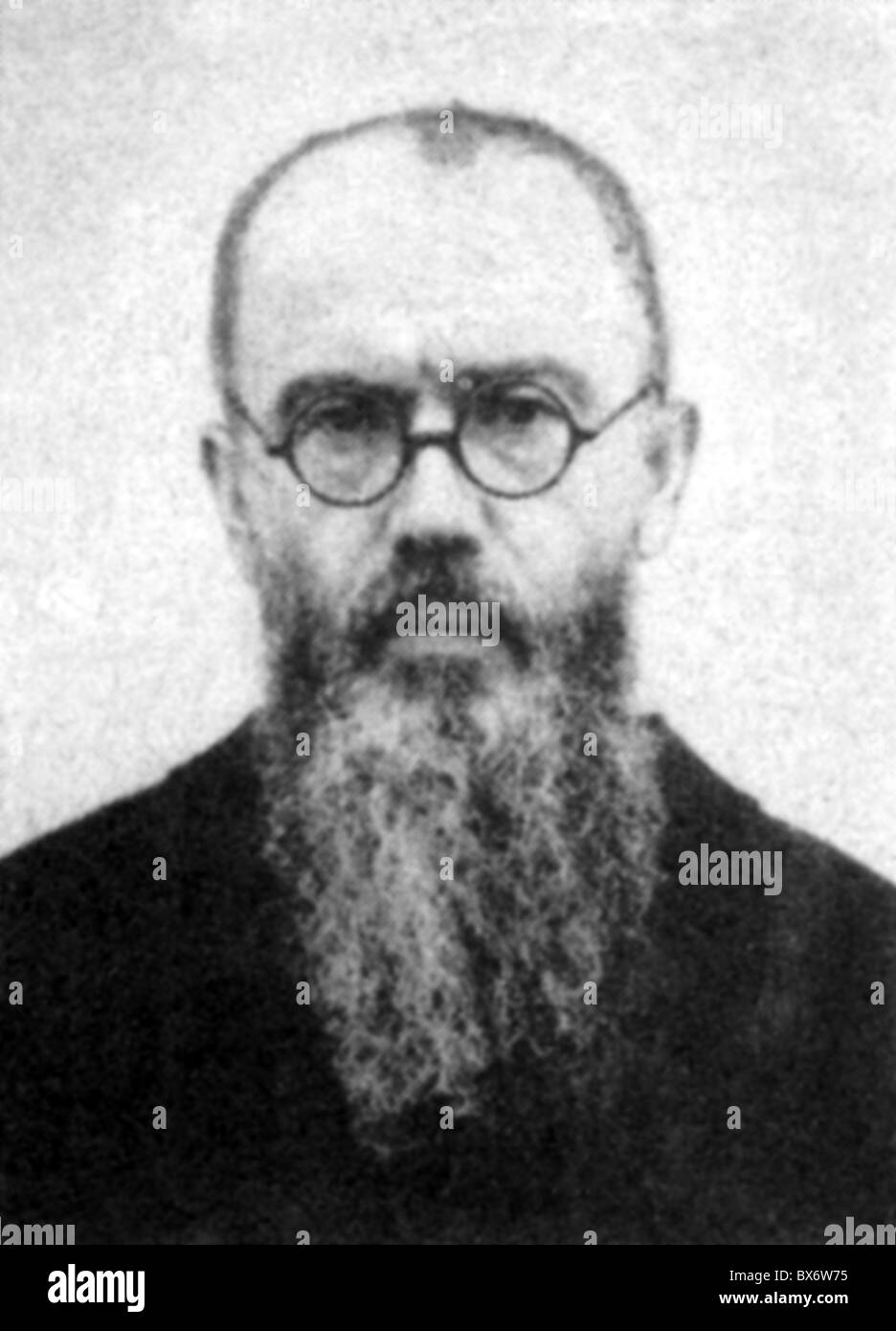 Kolbe, Maximilian (Rajmund), 7.1.1894 - 14.8.1941, Polish clergyman, Franciscan, saint, portrait, Stock Photo