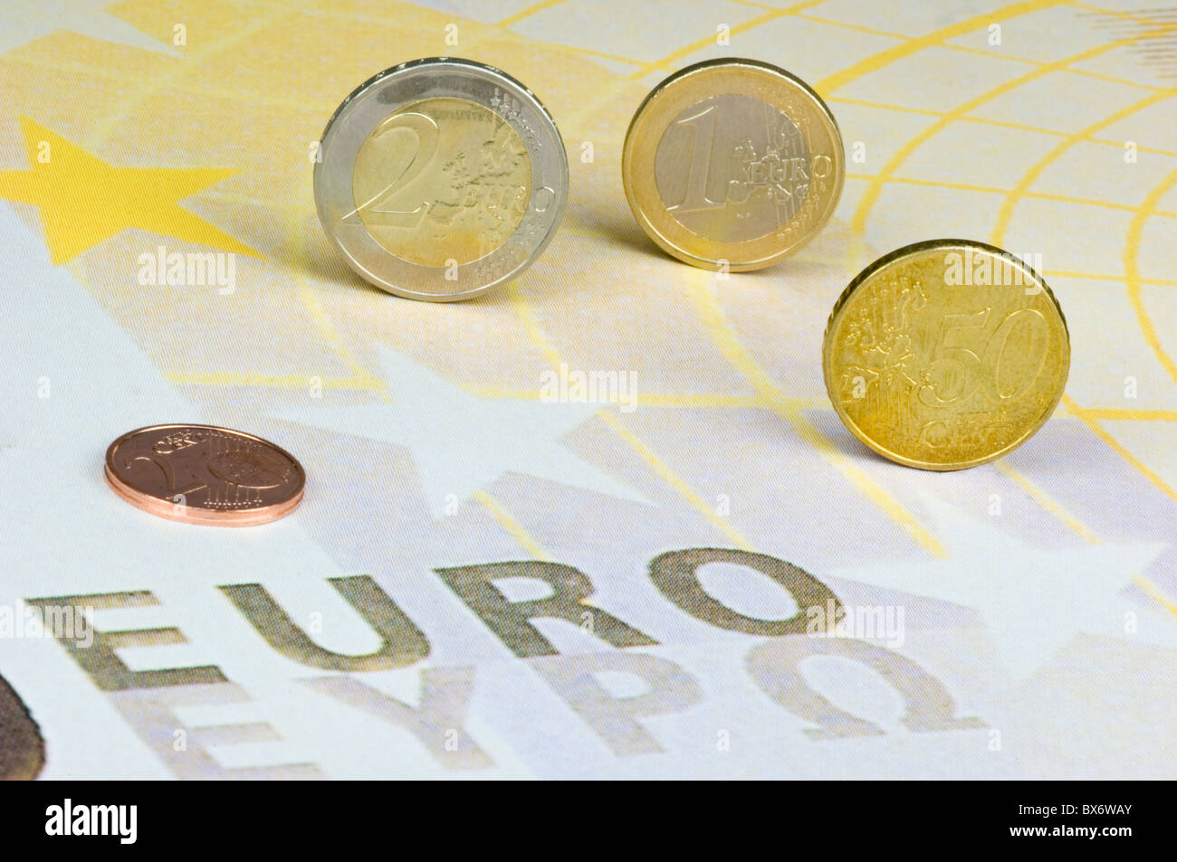 European Hardcash Stock Photo