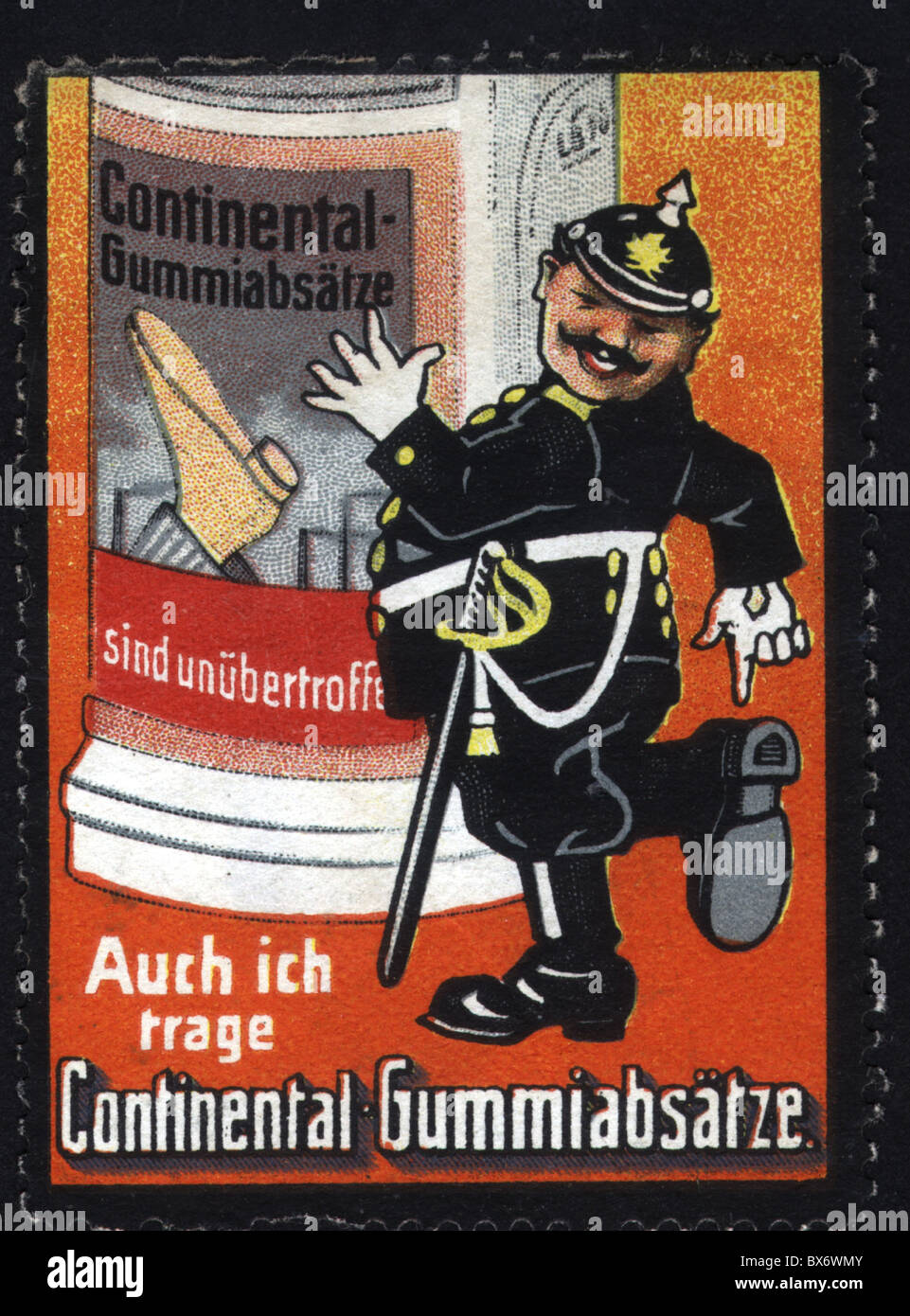 advertising shoes Continental rubber heels police constable