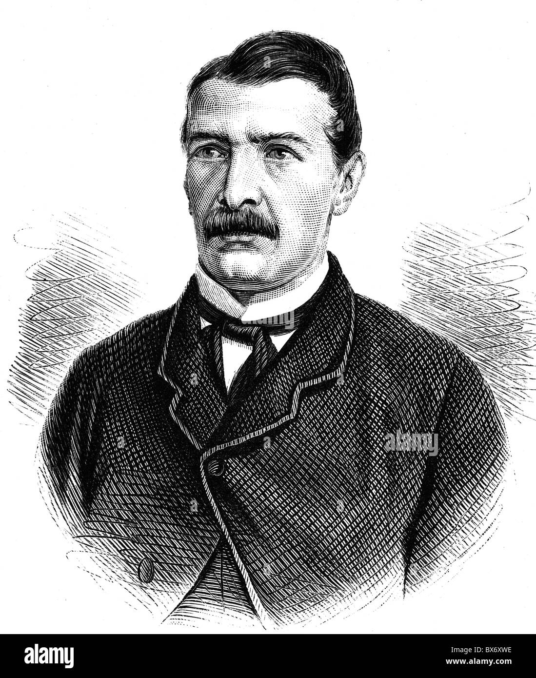 Gonzalez, Domingo Santa Maria, 4.8.1824 - 18.7.1889, Chilean politician, President of Chile 1881 - 1886, portrait, wood engraving, circa 1881, Stock Photo