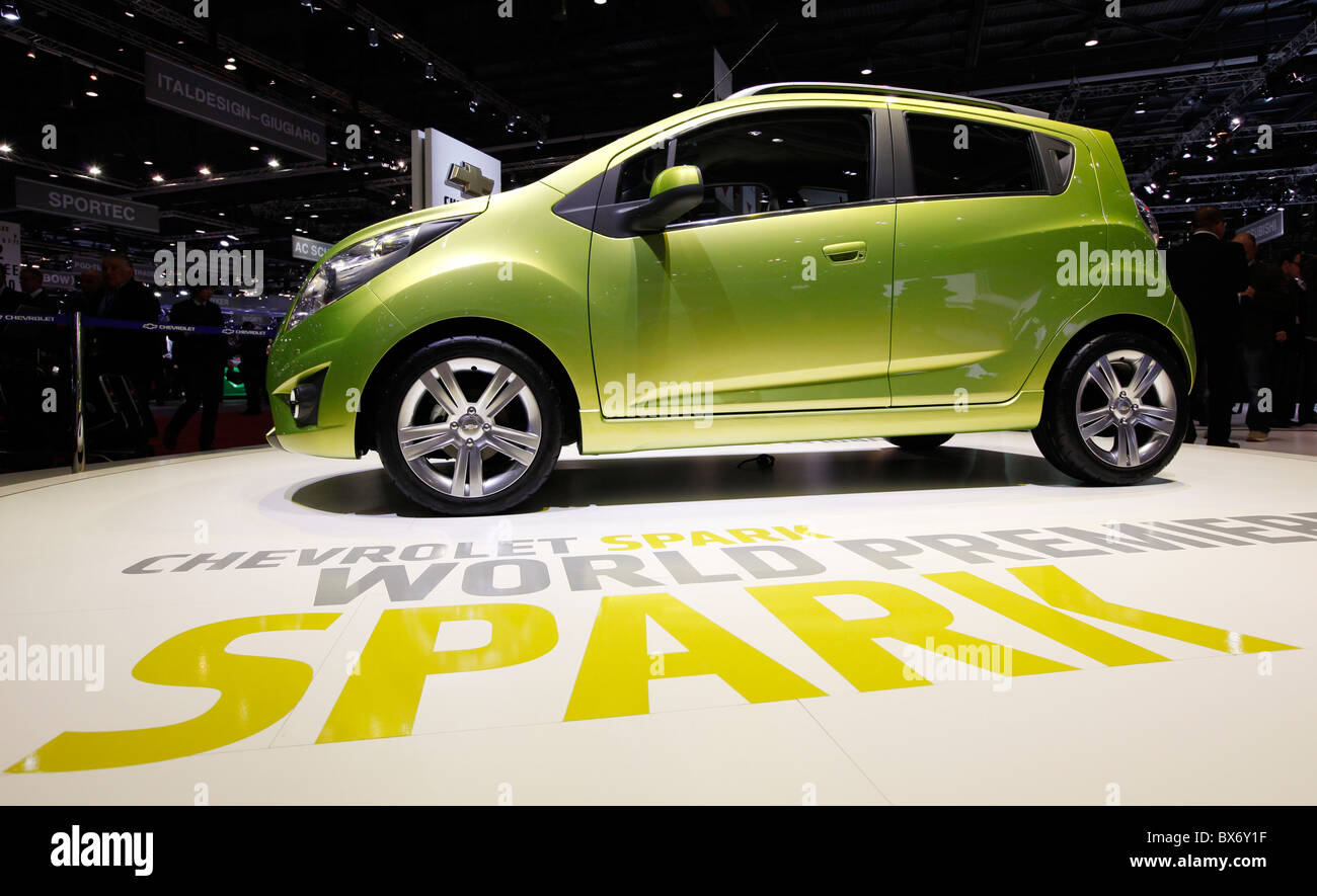 Chevrolet Spark   during the 79th International Motor Show in Geneve, Tuesday, March 3, 2009.  (CTK Photo/Rene Fluger) Stock Photo