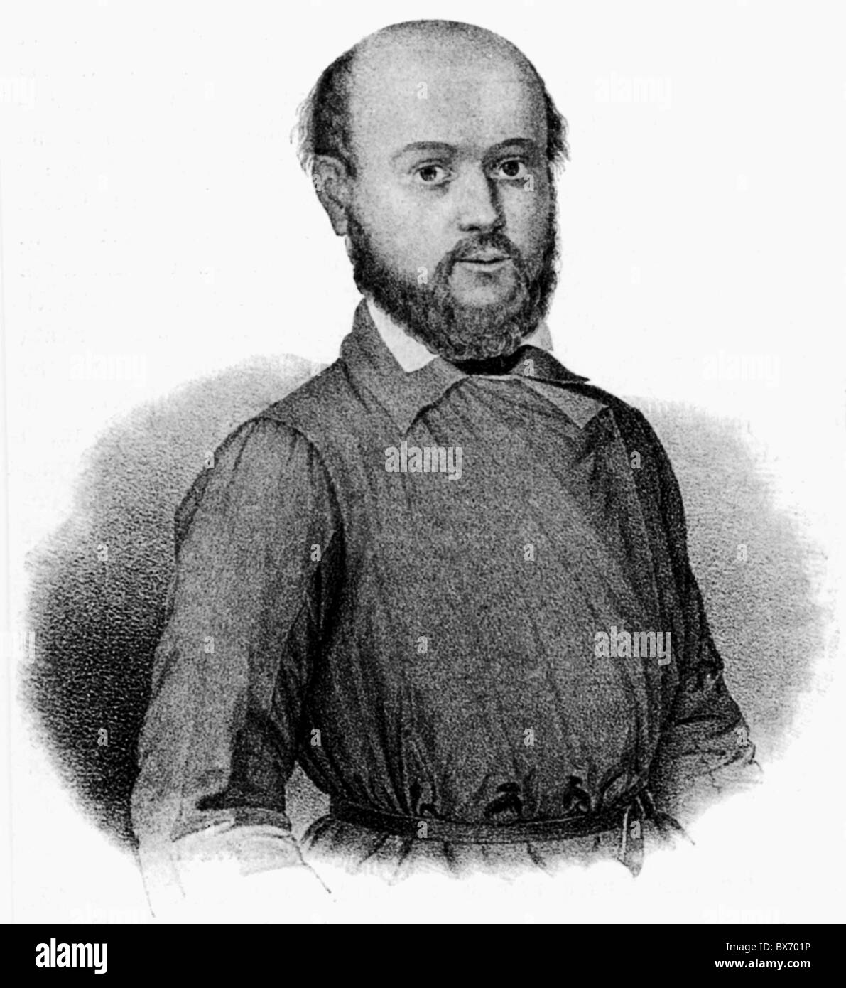 Struve, Gustav von, 11.10.1805 - 21.8.1870, German politician, portrait, lithograph of Lessmann, circa 1850, , Stock Photo