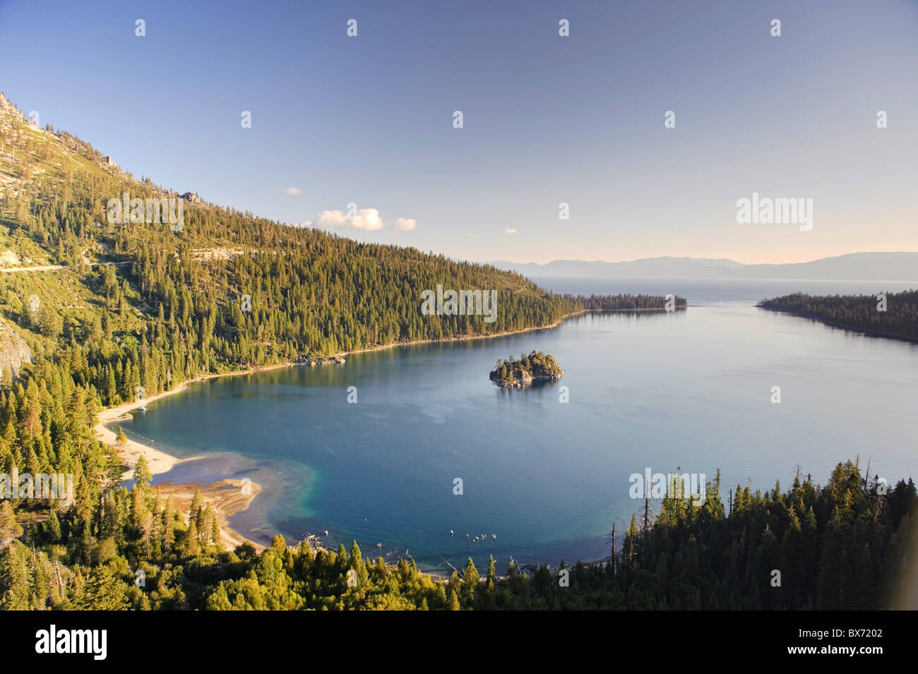 USA, California/Nevada, Lake Tahoe, Emerald Bay Stock Photo