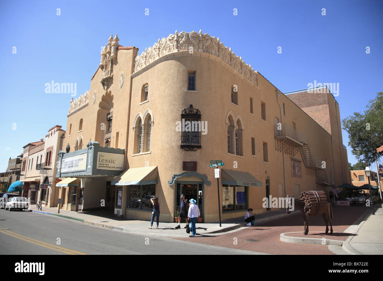 Lensic Performing Arts Center, Santa Fe, New Mexico, United States of America, North America Stock Photo