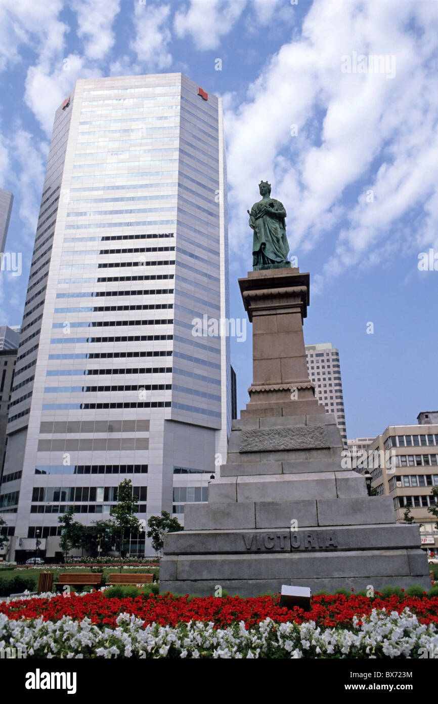 Montreal, Canada Statue of Queen Victoria in Victoria Square