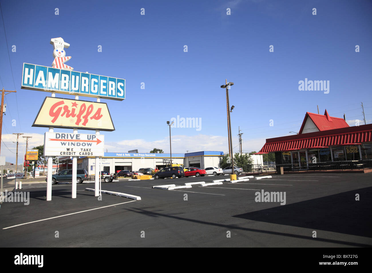 Drive Thru, Route 66, Albuquerque, New Mexico, United States of America, North America Stock Photo