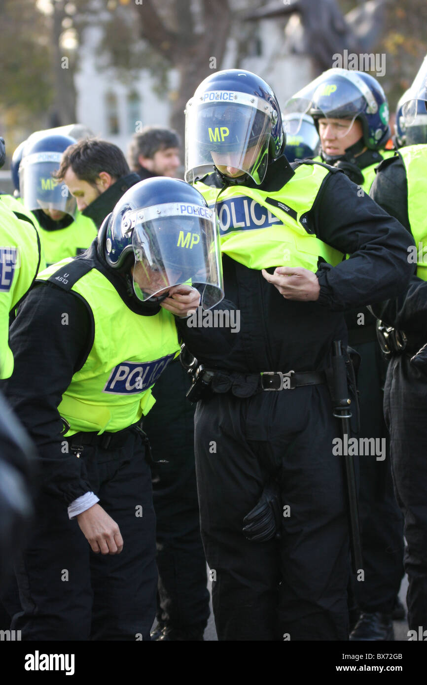Student protests against the tuition fees in London Stock Photo - Alamy