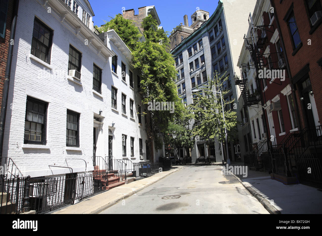Gay Street, Greenwich Village, West Village, Manhattan, New York City, United States of America, North America Stock Photo