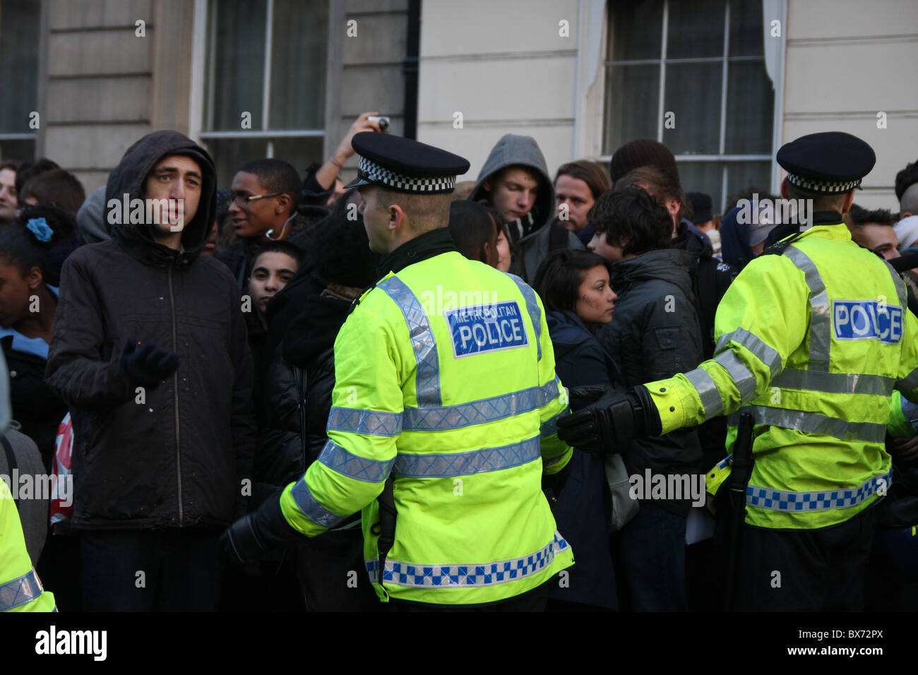 Student protests against the tuition fees in London Stock Photo - Alamy