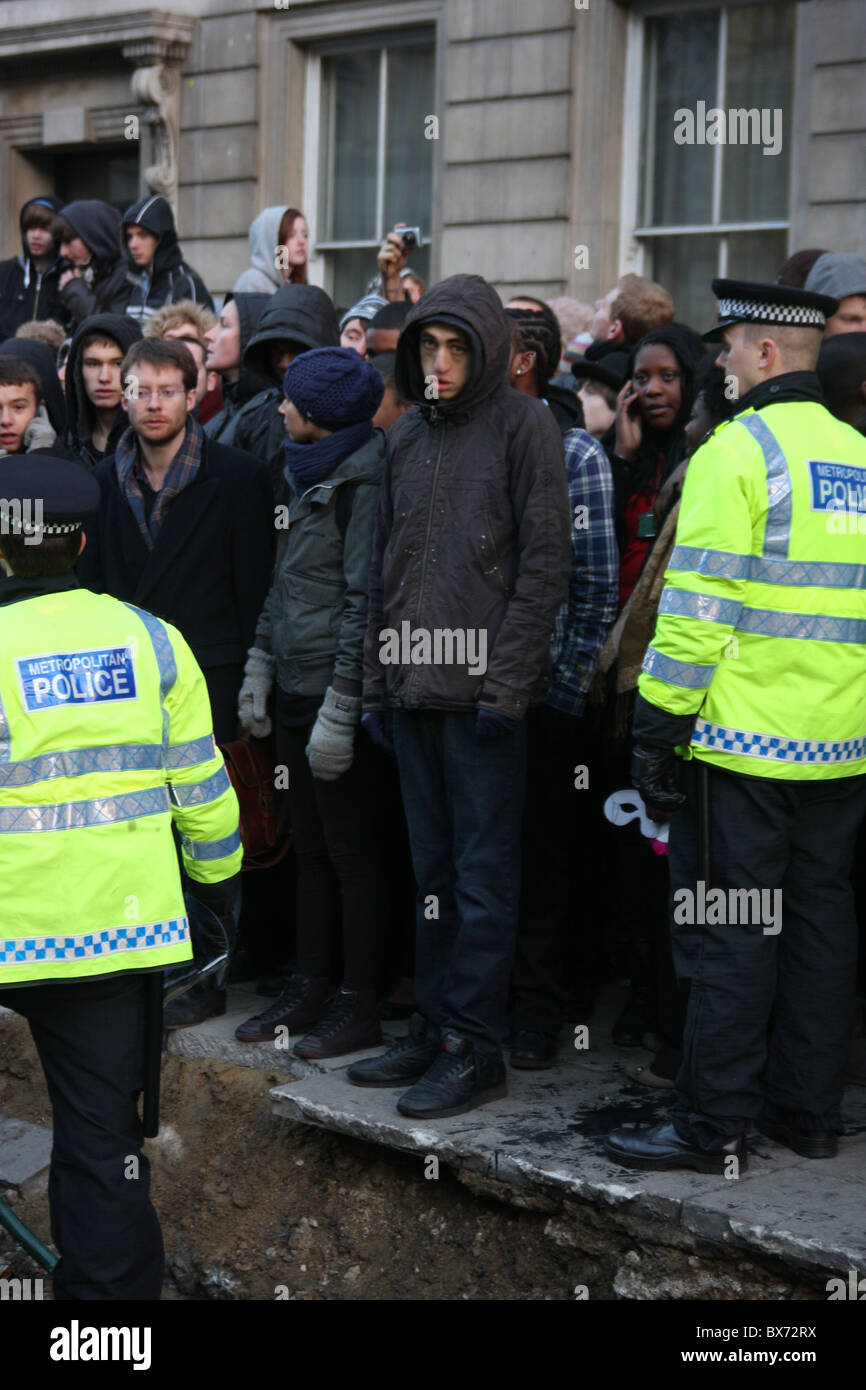 Student protests against the tuition fees in London Stock Photo - Alamy