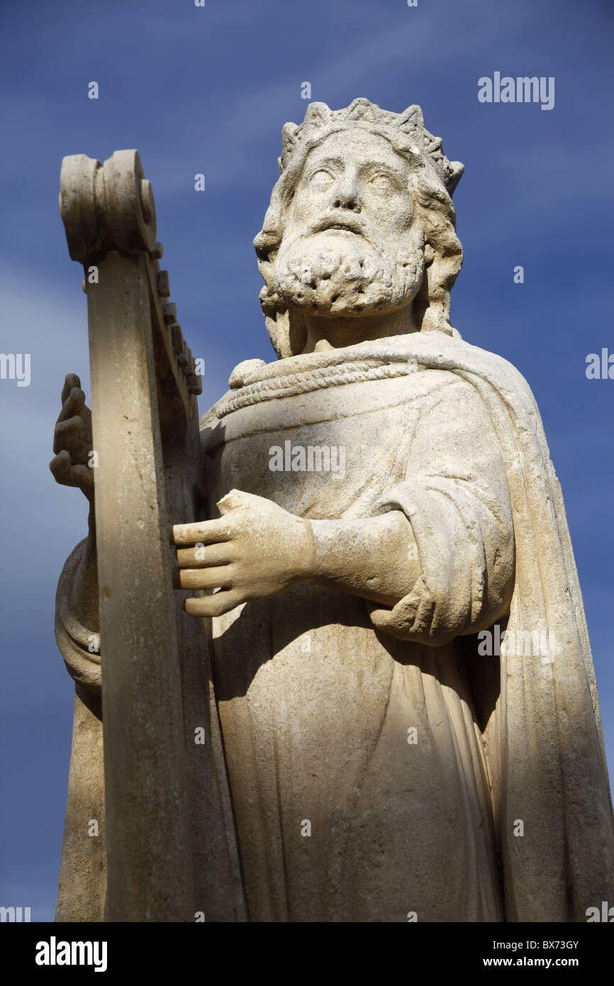 David statue in Salon de Provence, Bouches du Rhone, France, Europe Stock Photo