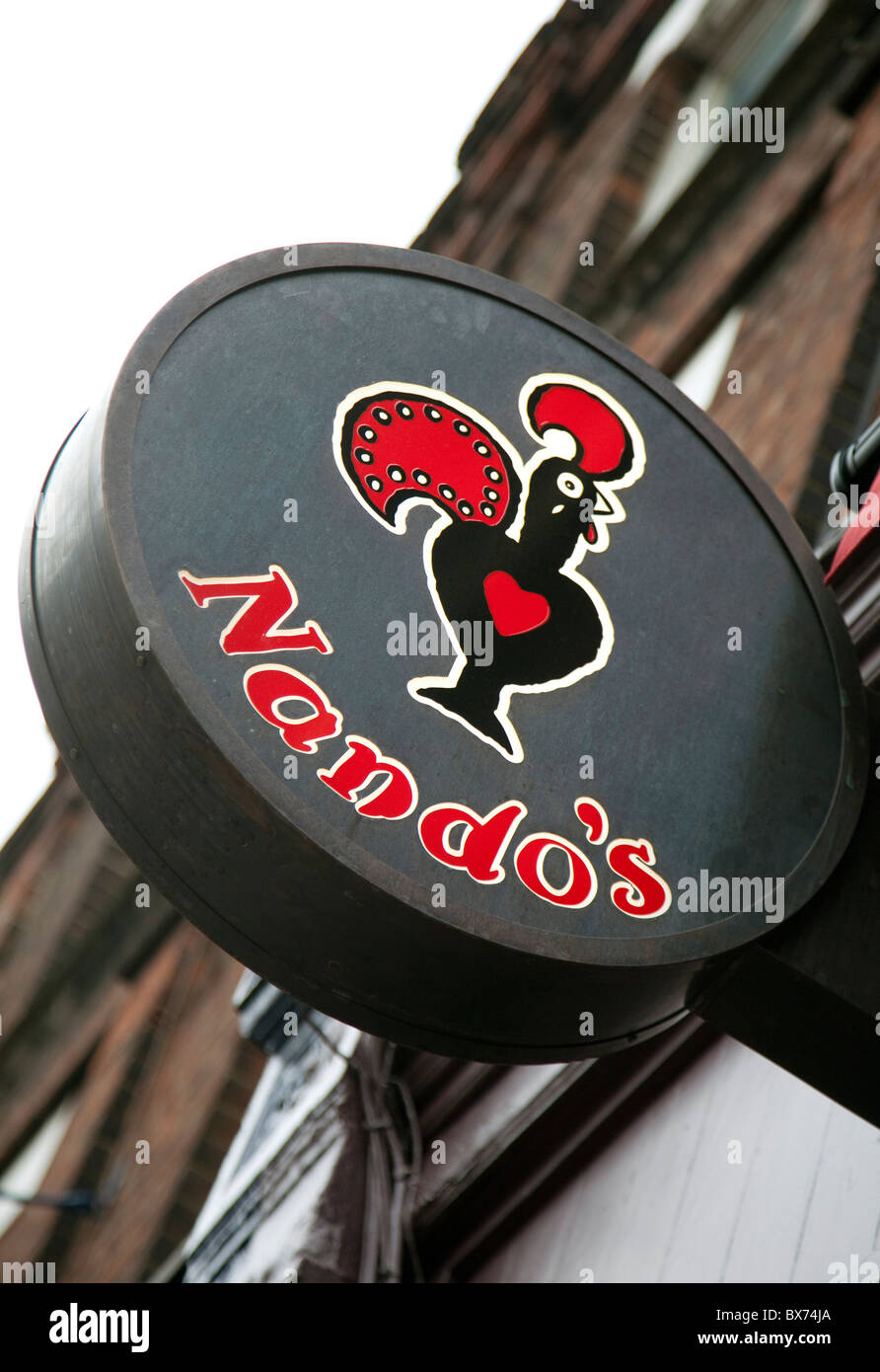 Nando's fast food restaurant, London Stock Photo