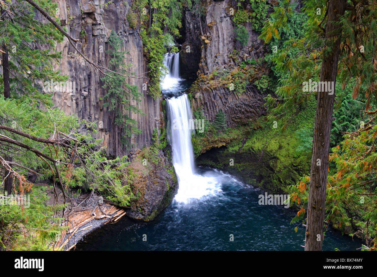 USA, Oregon, Toketee Falls Stock Photo