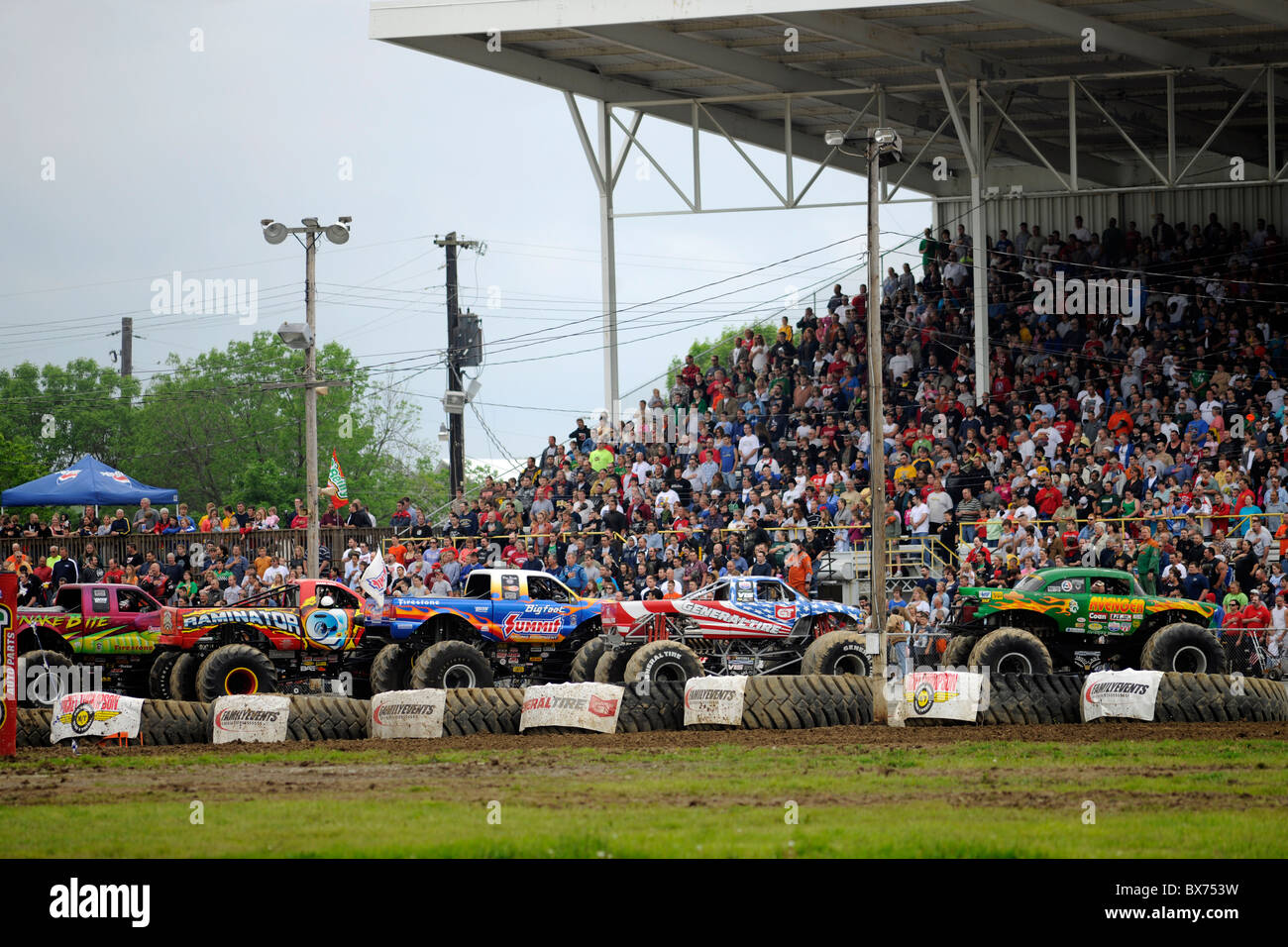 Monster truck rallies are becoming more popular in smaller venues