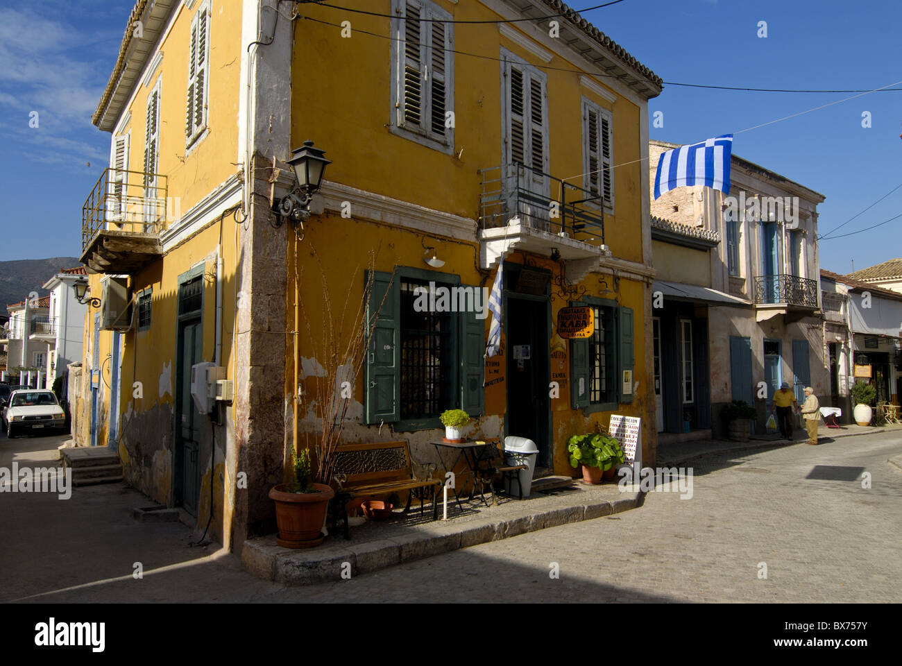 Old town house in Galaxidi, Greece, Europe Stock Photo Alamy