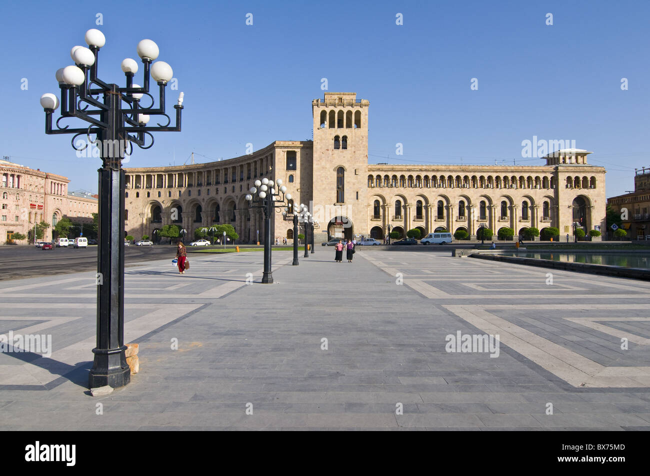 Hanrapetutyan Hraparak (Republic Square) , Yerevan, Armenia, Caucasus, Central Asia, Asia Stock Photo