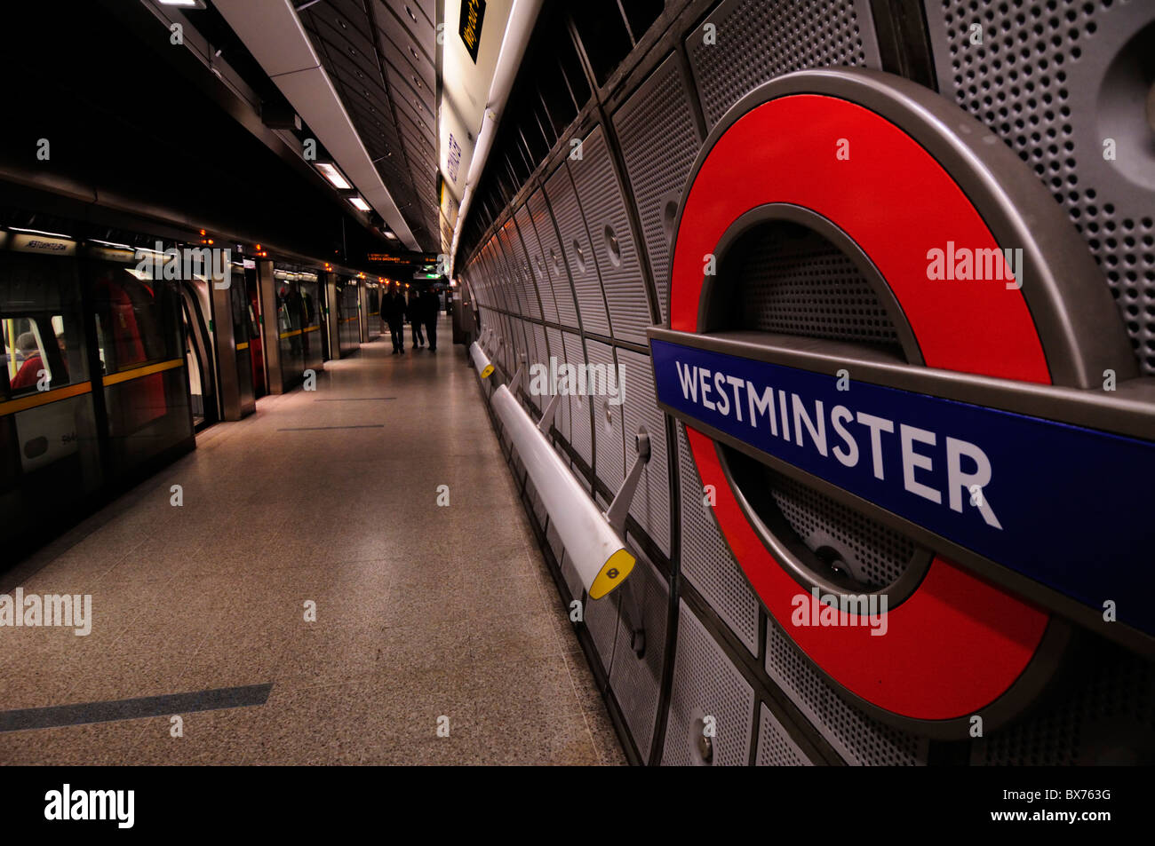Westminster Underground Tube Station Jubilee Line Platform, London