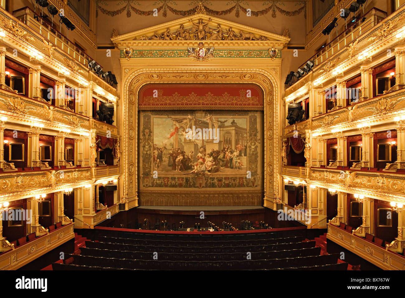 National theatre prague hynais curtain hi-res stock photography and images  - Alamy